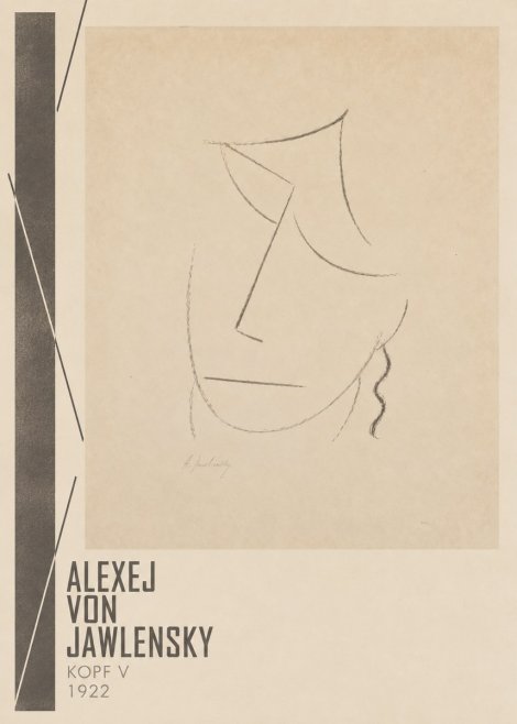 Alexej von Jawlensky Kopf V No2 - Poszter