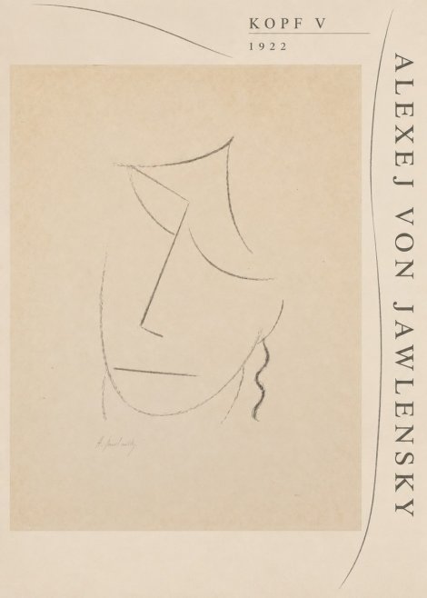 Alexej von Jawlensky Kopf V No5 - Poszter