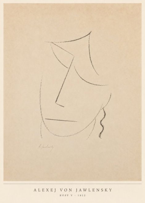 Alexej von Jawlensky Kopf V No6 - Poszter