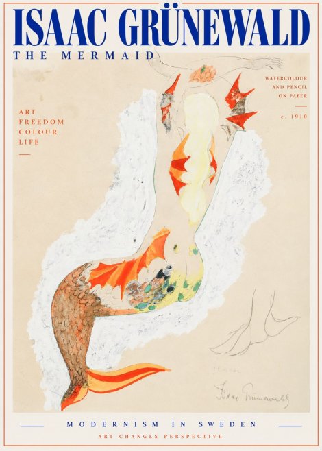 Isaac Grünewald The Mermaid No4 - Poszter