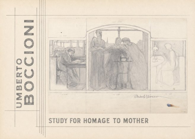 Umberto Boccioni Study for Homage to Mother No2 - Poszter