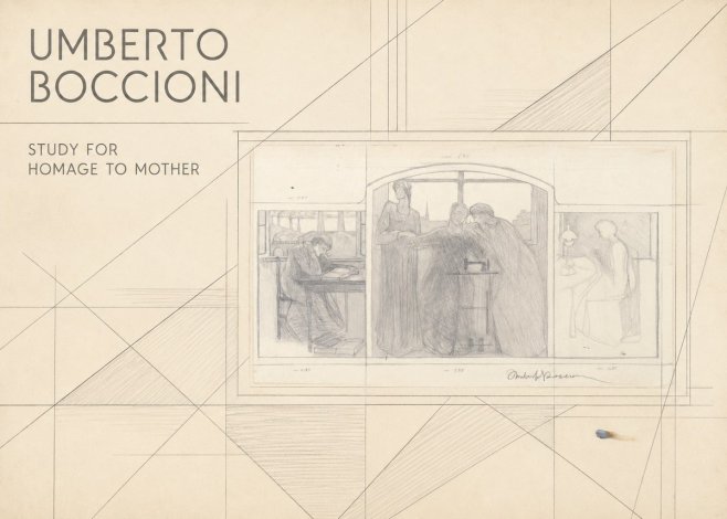 Umberto Boccioni Study for Homage to Mother No5 - Poszter