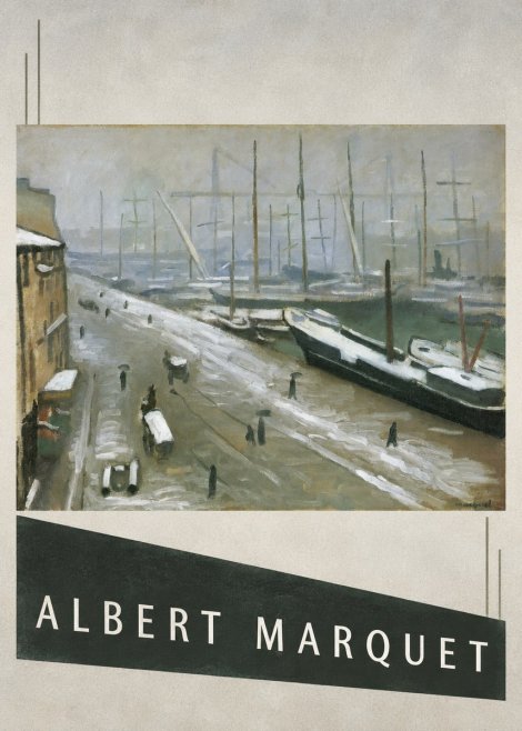 Albert Marquet Le Havre, Le Bassin Sous La Neige No3 - Poszter