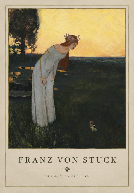 Franz von Stuck Princess and Frog No5 - Poszter