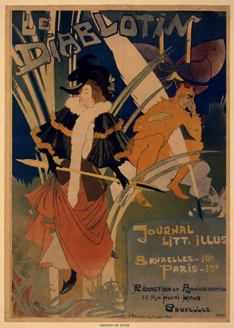 Georges de Feure Le Diablotin III No5 - Poszter