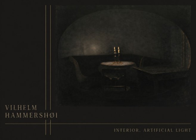 Vilhelm Hammershøi Interior. Artificial Light No3 - Poszter