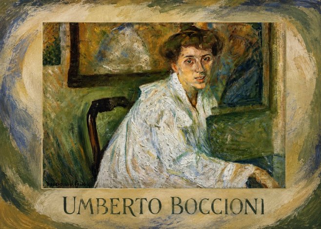 Umberto Boccioni Portrait of the Artist's Mother No6 - Poszter