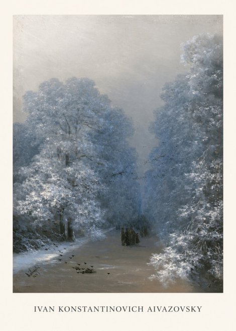 Ivan Konstantinovich Aivazovsky Winter Forest No1 - Poszter