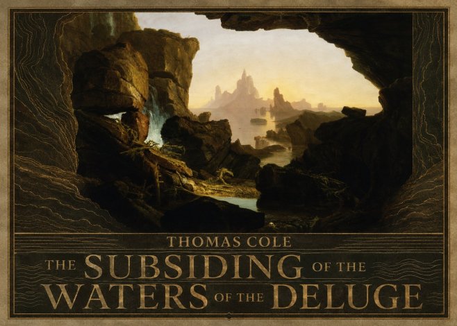 Thomas Cole The Subsiding of the Waters of the Deluge I No5 - Poszter