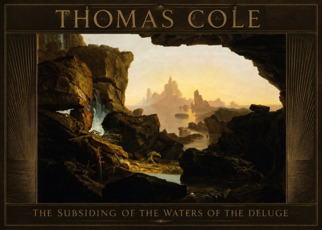 Thomas Cole The Subsiding of the Waters of the Deluge I No6 - Poszter