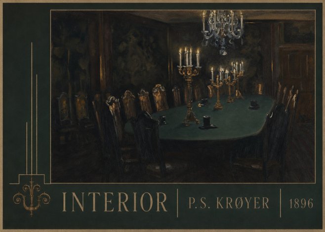 P.S. Krøyer Interior No3 - Poszter