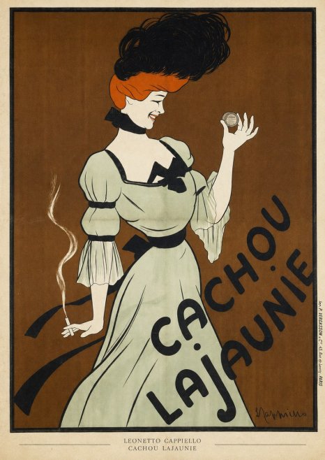 Leonetto Cappiello Cachou Lajaunie No6 - Poszter