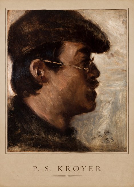 P.S. Krøyer Self-portrait with a Cap No1 - Poszter