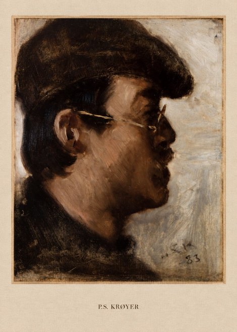 P.S. Krøyer Self-portrait with a Cap No5 - Poszter