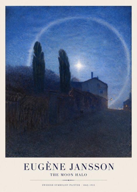 Eugène Jansson The Moon Halo No1 - Poszter