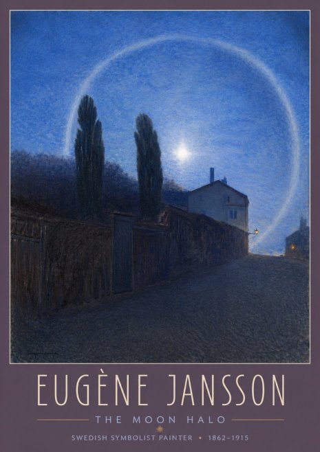 Eugène Jansson The Moon Halo No3 - Poszter