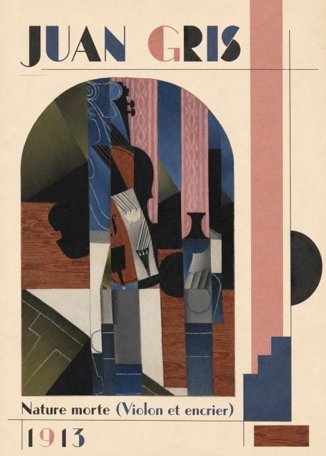 Juan Gris Nature Morte (Violon Et Encrier) No3 - Poszter