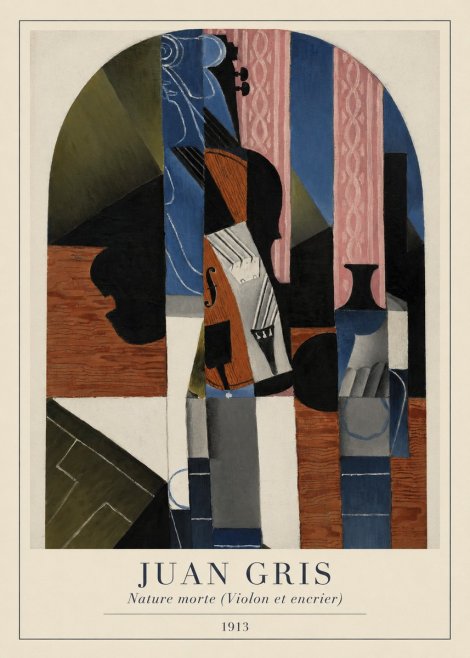 Juan Gris Nature Morte (Violon Et Encrier) No4 - Poszter