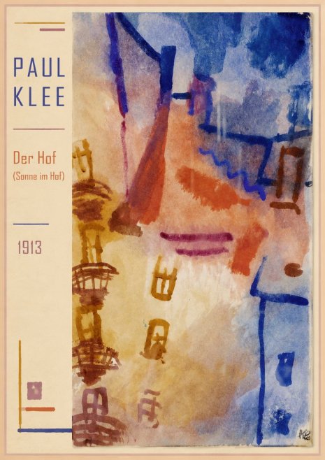 Paul Klee Der Hof (Sonne Im Hof) No1 - Poszter