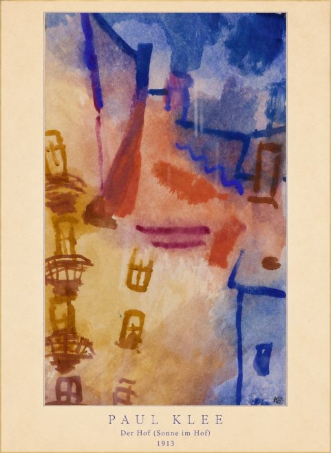 Paul Klee Der Hof (Sonne Im Hof) No3 - Poszter