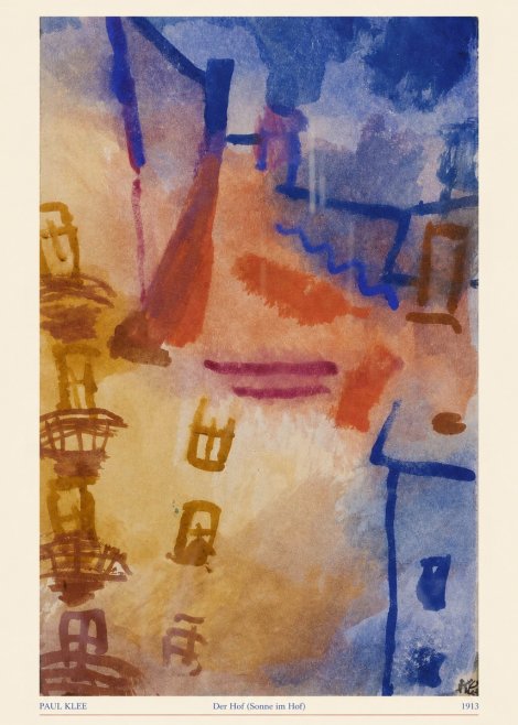 Paul Klee Der Hof (Sonne Im Hof) No5 - Poszter