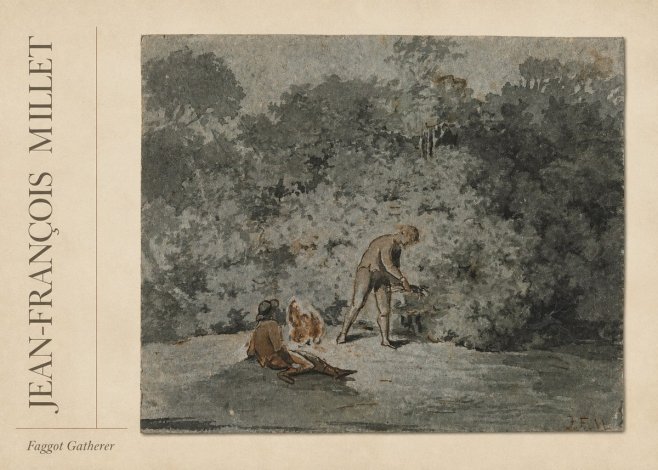 Jean-François Millet Faggot Gatherer No2 - Poszter