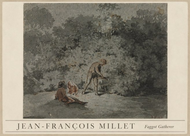 Jean-François Millet Faggot Gatherer No3 - Poszter