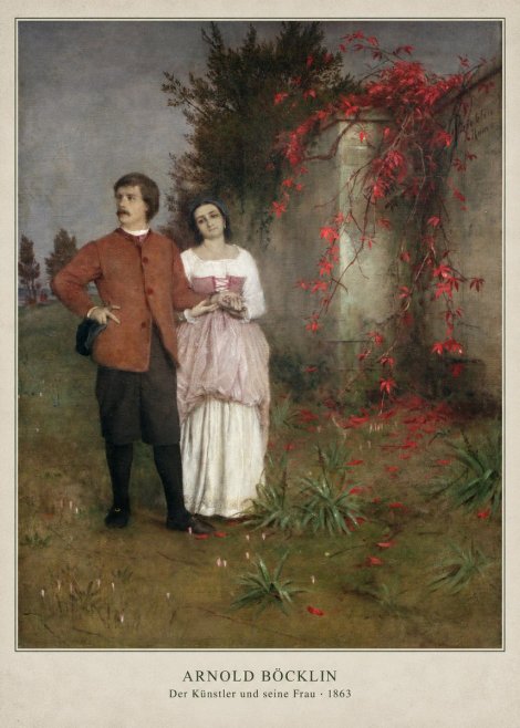 Arnold Böcklin Der Künstler Und Seine Frau No6 - Poszter