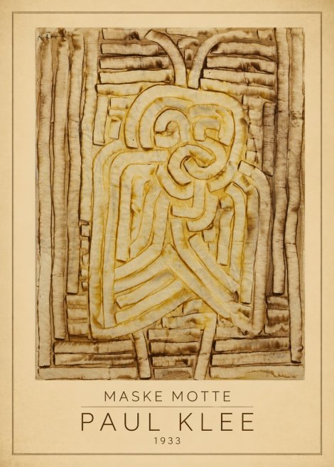 Paul Klee Maske Motte No1 - Poszter