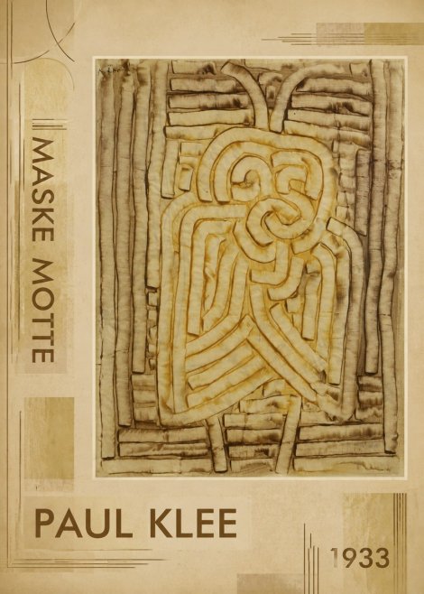 Paul Klee Maske Motte No2 - Poszter