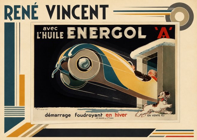 René Vincent Energol 'A' No3 - Poszter