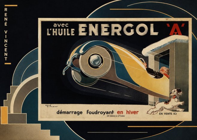 René Vincent Energol 'A' No4 - Poszter