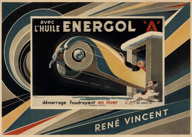 René Vincent Energol 'A' No5 - Poszter
