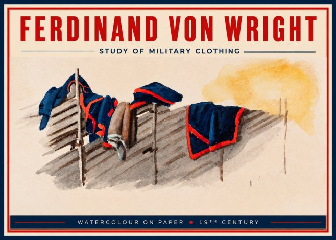 Ferdinand von Wright Study of Military Clothing No2 - Poszter