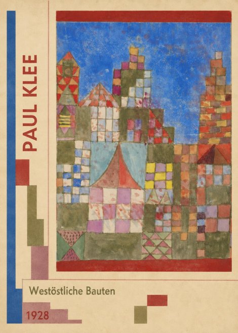 Paul Klee Westöstliche Bauten No2 - Poszter
