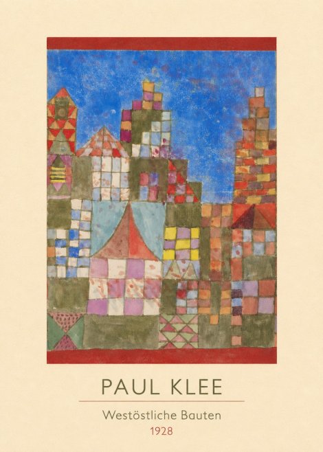Paul Klee Westöstliche Bauten No3 - Poszter