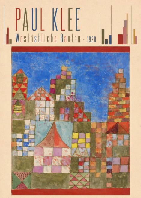 Paul Klee Westöstliche Bauten No5 - Poszter
