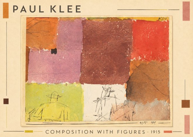 Paul Klee Composition with Figures II No1 - Poszter