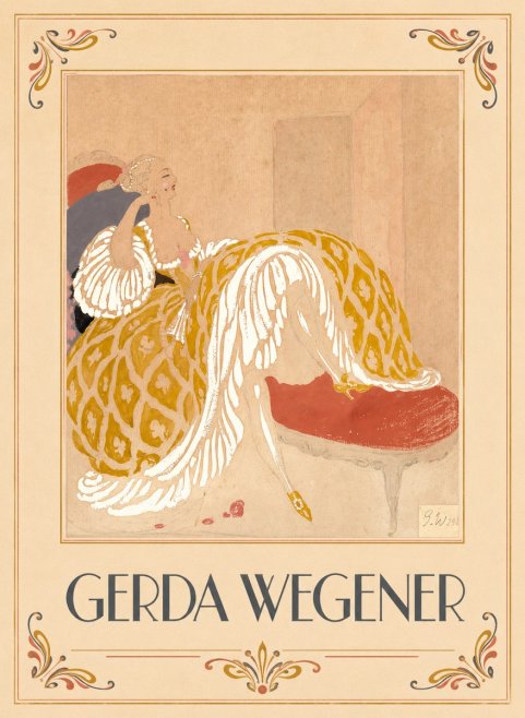 Gerda Wegener Woman in Yellow Dress No6 - Poszter