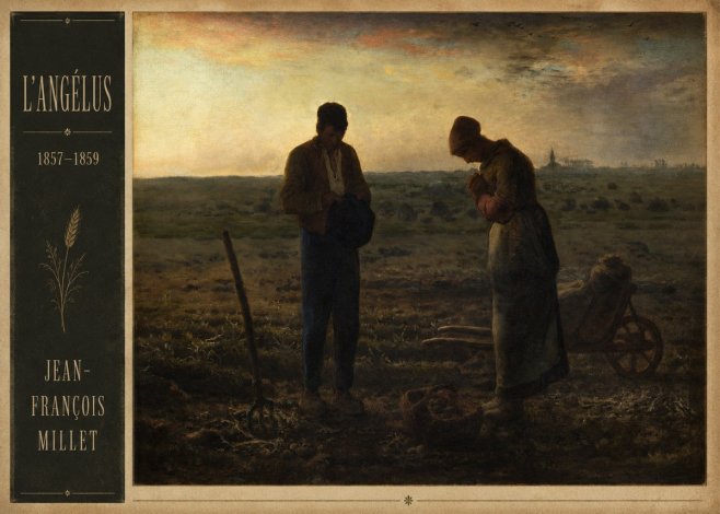 Jean-François Millet L'angélus III No2 - Poszter