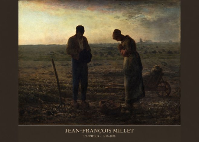 Jean-François Millet L'angélus III No5 - Poszter