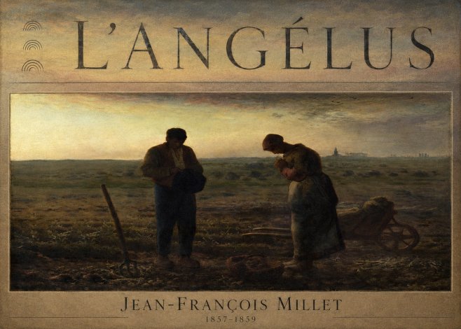 Jean-François Millet L'angélus III No6 - Poszter
