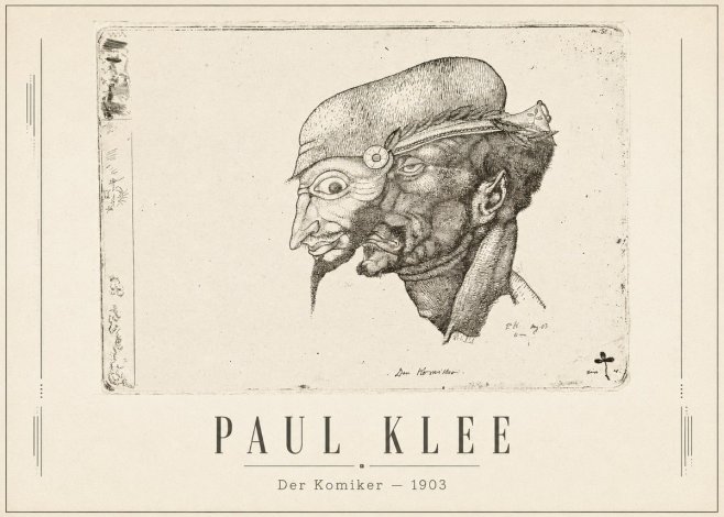 Paul Klee Der Komiker No1 - Poszter