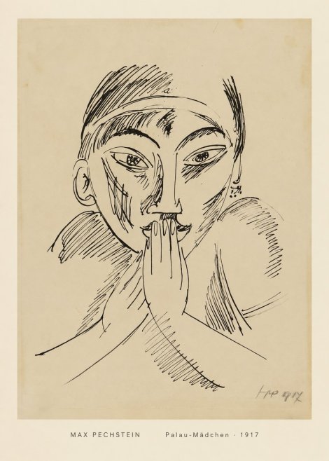 Max Pechstein Palau-mädchen No4 - Poszter