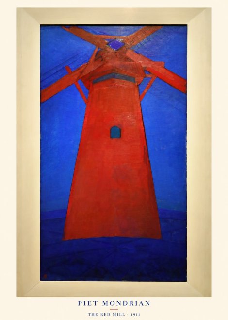 Piet Mondrian The Red Mill No5 - Poszter