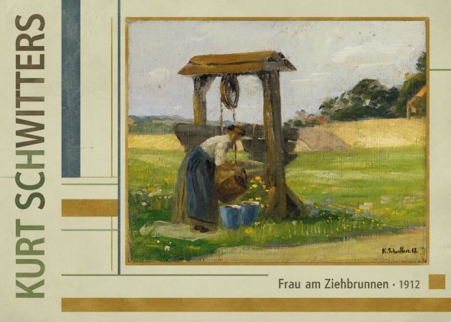 Kurt Schwitters Frau Am Ziehbrunnen No2 - Poszter
