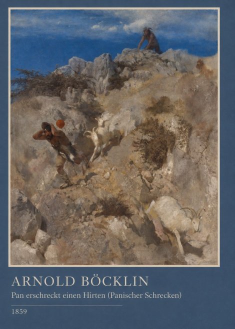 Arnold Böcklin Pan Erschreckt Einen Hirten (Panischer Schrecken) No3 - Poszter