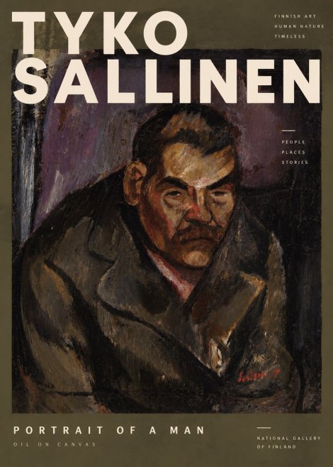 Tyko Sallinen Portrait of a Man V No4 - Poszter