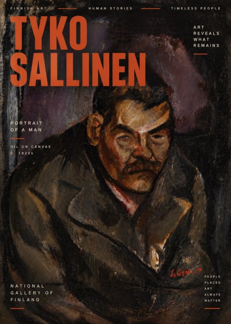 Tyko Sallinen Portrait of a Man V No6 - Poszter