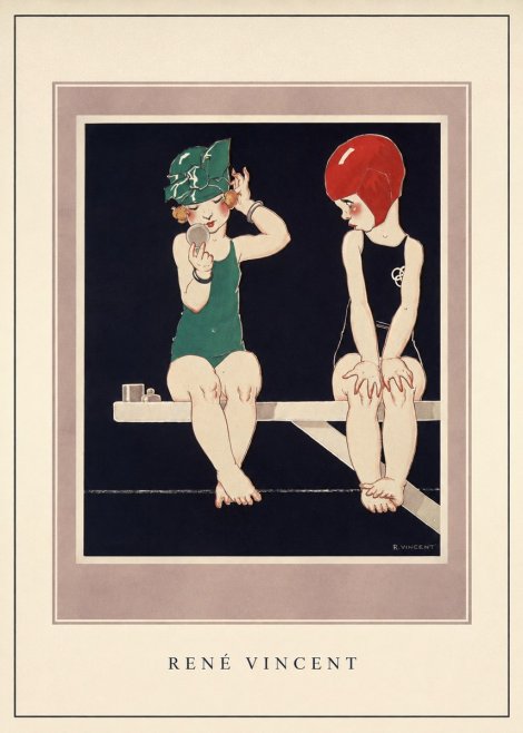 René Vincent At the Poolside No5 - Poszter